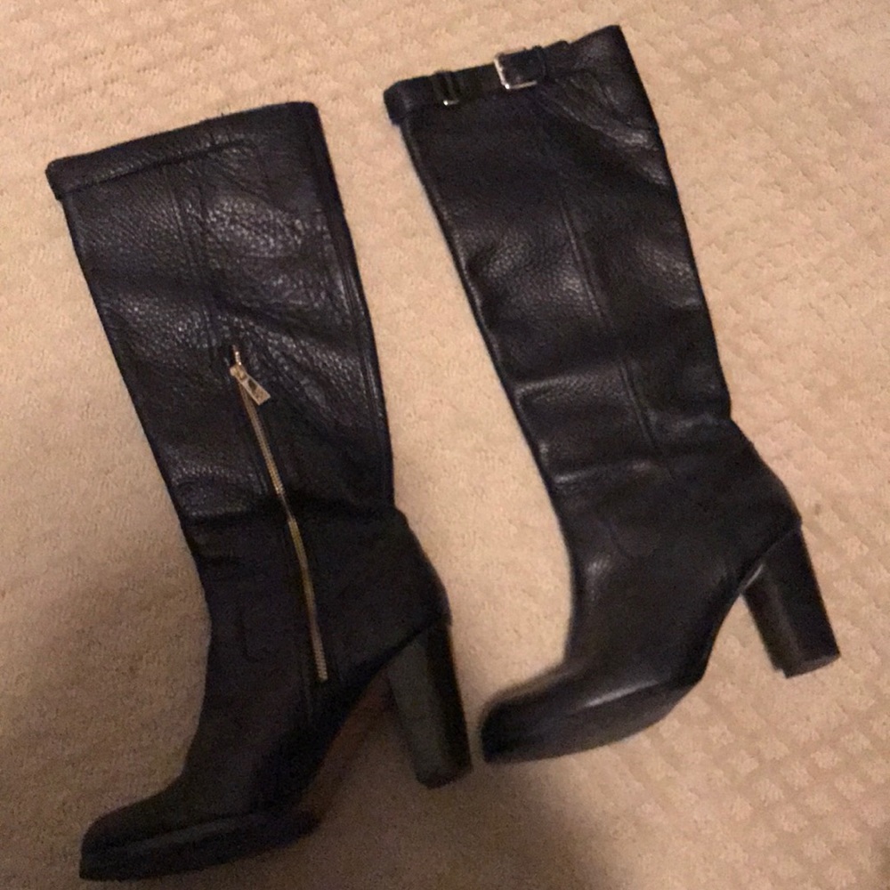 Coach Boots. Black leather.